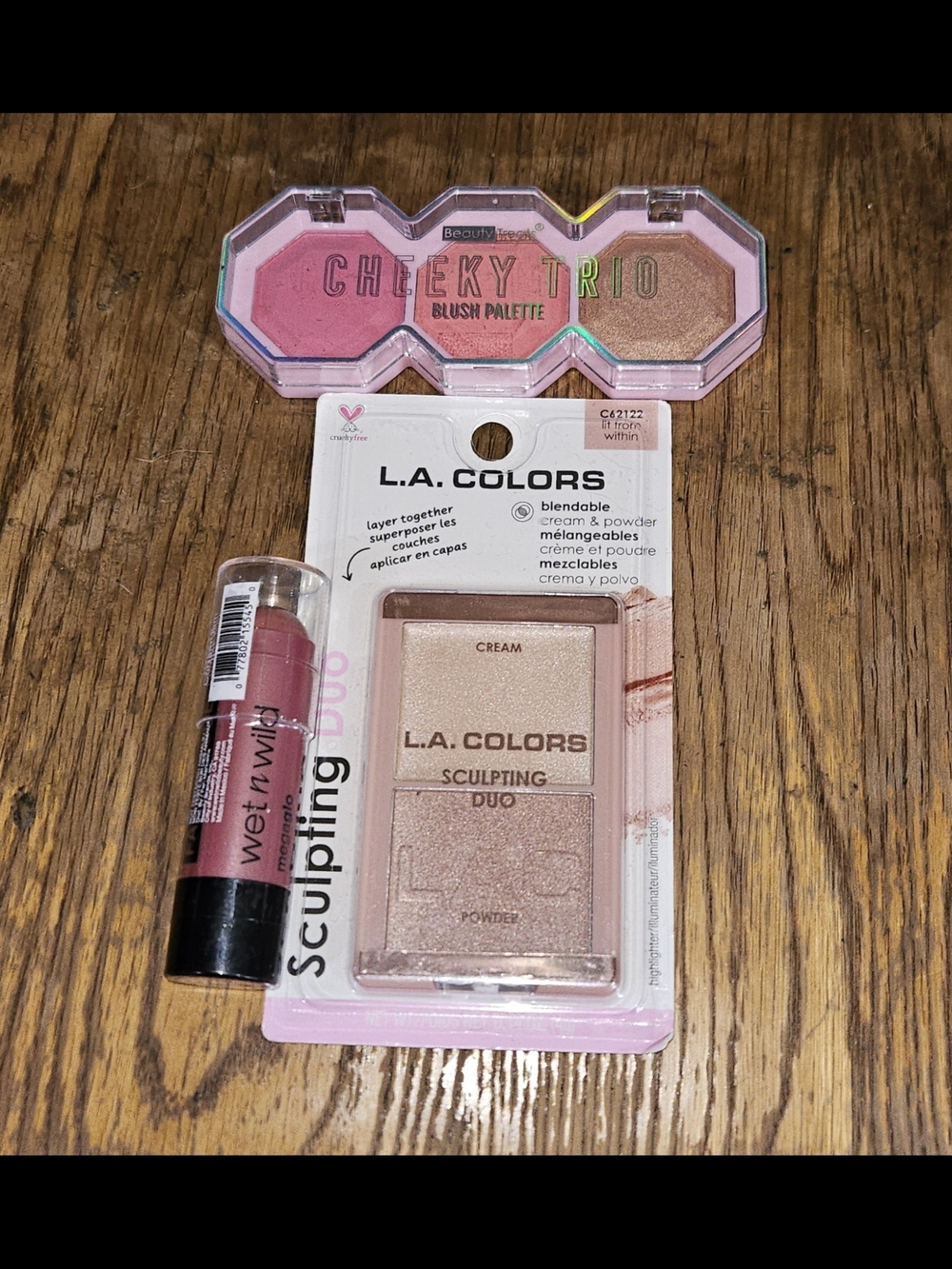 L.A. COLORS Sculpting Duo, Blush Stick & Blush Trio BNIB